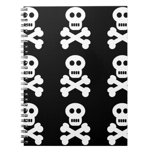 白いスカル ノートブック (正面)