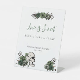 白いスカル ローズ アイリッシュ ブライダル シャワー フェイバーズ サイン