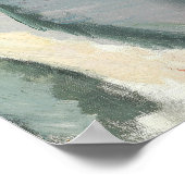 白いスカーフを持つスケーゲンの女性 ポスター (角)