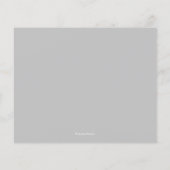 白いスクリプトの予算に優しい黒のサンクスカード (裏面)