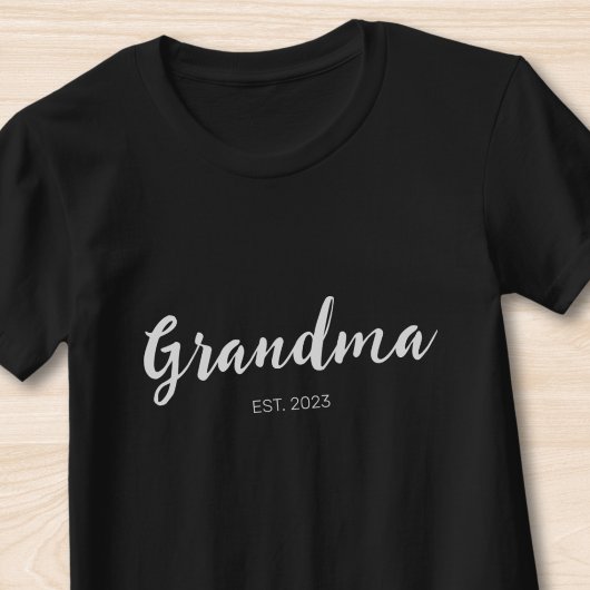 白いスクリプト おばあちゃん 確立 黒 Tシャツ
