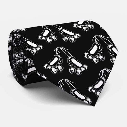 白いスケート ネクタイ (ロール)