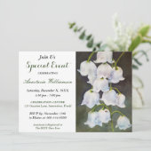 白いスズラン パーティーイベント招待状 招待状 (スタンド正面)