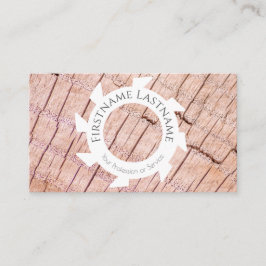 白いスタイリッシュオーガニック鋸形の天然の木 名刺