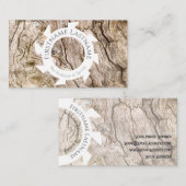 白いスタイリッシュ形の天然オーガニックの木材 名刺 (正面/裏面)