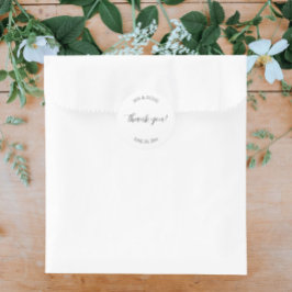 白いスタイル結婚化の感謝 ラウンドシール