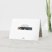 白いスタリオングロー – 馬のグリーティングカード カード (裏面)