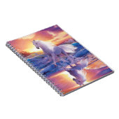 白いスタリオンスパイラルノートブック ノートブック (右側)