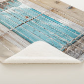 白いスチールウィンドウグリル シェルパブランケット (3/4)