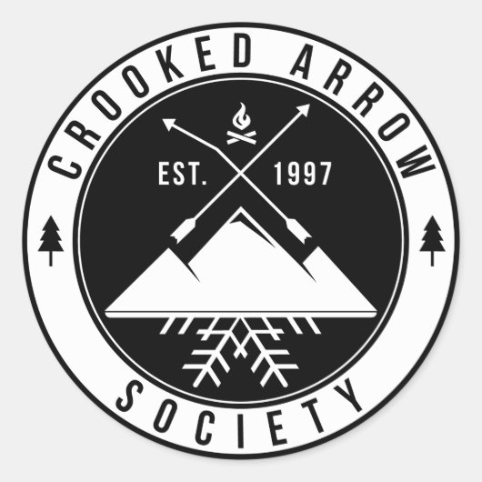 白いステッカーシート ラウンドシール (正面)