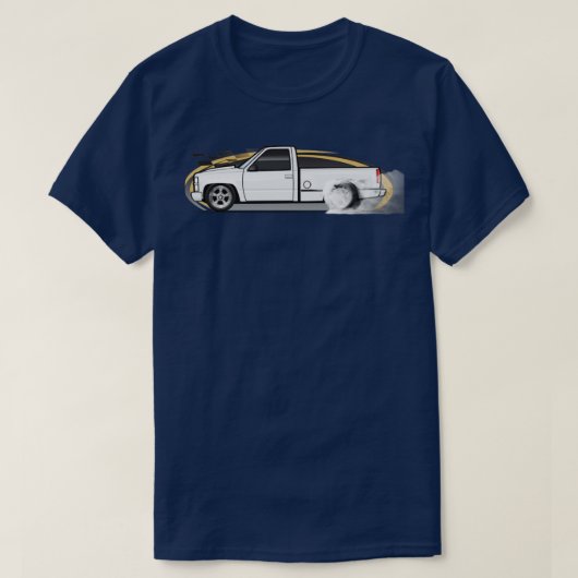 白いステップサイド Tシャツ (デザイン正面)
