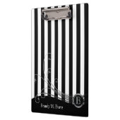 白いストライプと黒い渦 クリップボード (左)