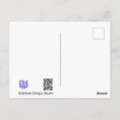 白いストレリチアの花の回復おめでとうポストカード ポストカード (裏面)