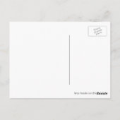 白いスノードロップ、第1春の花はがき ポストカード (裏面)