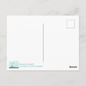 『白いスノード考えるロップの花』 ポストカード (裏面)