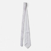 白いスノーフレーク・ネックタイ ネクタイ (裏面)