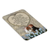 白いスペインの花嫁と花婿の愛の詩 マグネット (右側)