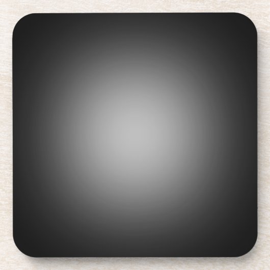 白いスポットライトを黒に コースター (正面)