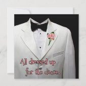 白いスポーツコート招待状 (正面)