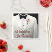 白いスポーツコート スタンダードカクテルナプキン (インサイチュ)