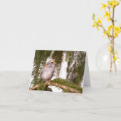 白いスロアワートノートカード カード (黄色い花)