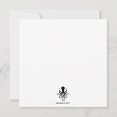 白いスワンの結婚式 招待状 (裏面)