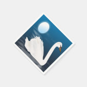 白いスワン スタンダードカクテルナプキン (角)