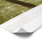 白いセダンの屋根に座っている女性 ポスター (角)