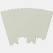 白いセージ無地のカラー フェイバーボックス (見開き)