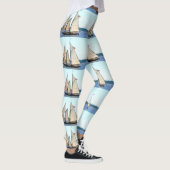 白いセーリングスクーナー レギンス (右)