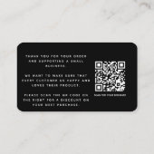 白いソーシャルメディアアイコン感謝していをクラコード エンクロージャーカード (裏面)