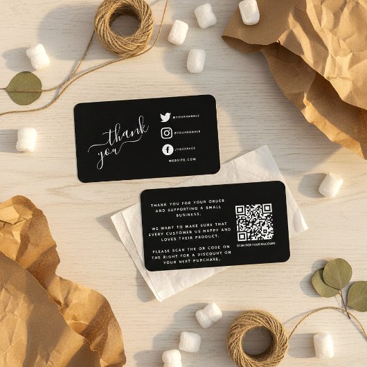 白いソーシャルメディアアイコン感謝していをクラコード エンクロージャーカード