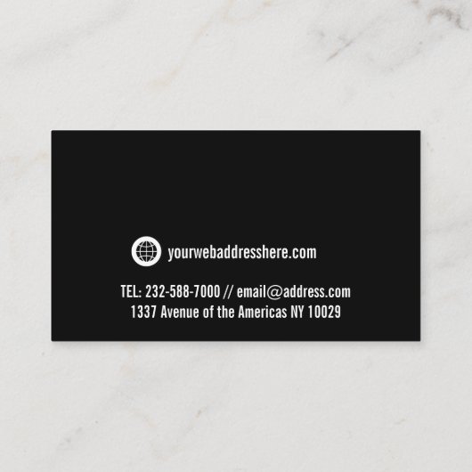 白いソーシャルメディアアイコンQRまたは黒のロゴ 名刺 (裏面)