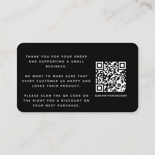 白いソーシャルメディ感謝していアアイコン エンクロージャーカード (裏面)