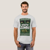 白いゾンビのヴィンテージ映画ティー Tシャツ (正面フル)