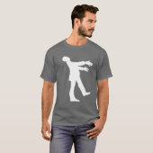 白いゾンビのTシャツ Tシャツ (正面フル)