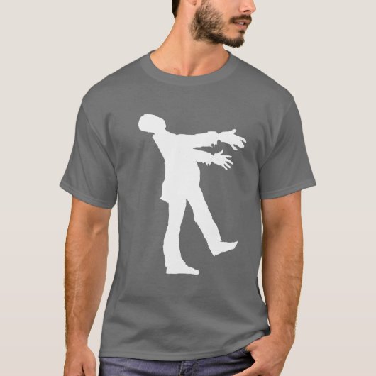 白いゾンビのTシャツ Tシャツ (正面)