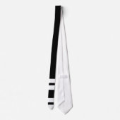 白いタイストライププ ネクタイ (裏面)