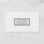 白いタイリングパターン 名刺 (裏面)