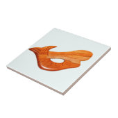 白いタイルの人魚 タイル (側面)