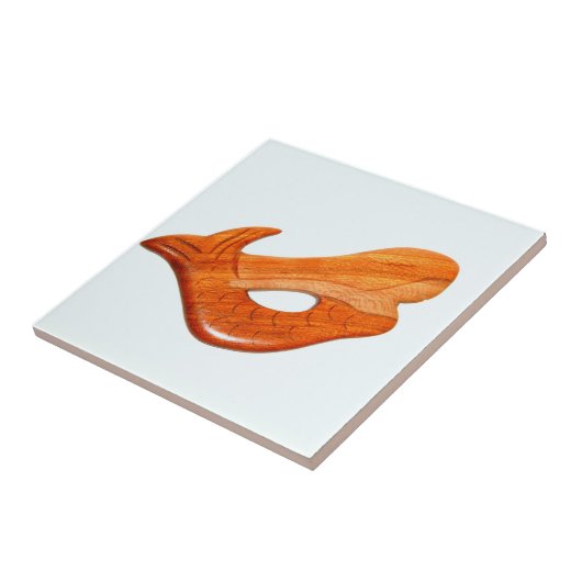 白いタイルの人魚 タイル (側面)