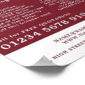 白いタイル、床、タイルのインストーラ広告ー ポスター (角)