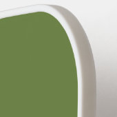 白いタイ無地のムのセージ緑 ピックルボールラケット (左詳細)