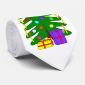 白いタイ（松の木） ネクタイ (ロール)