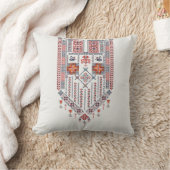 白いタスリーツトゥーベアートワークパターンヘンナデコール クッション (ブランケット)