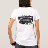 白いタップタンク-攻撃のタップ-カラーサークルの足 Tシャツ (裏面)