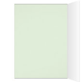 白いタラのユリと水のグリーティ空白のングカード (内側 (左))