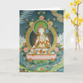 白いタラの挨拶状 カード (黄色い花)