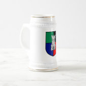 白いタワー ビールジョッキ (正面左)