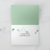 白いタンポポ感謝していー サンキューカード (内部)